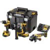 Instrumentu komplekts DeWalt DCK355P2T-QW (DCD800 + DCH172 + DCG405); 18 V; 2x5,0 Ah akum.