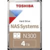 HDD Toshiba N300 MN10ADA400ES 4TB 3,5'' 7200 512MB SATA III NAS BULK