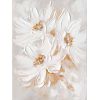 Oil painting 60x80cm, three white flowers