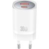 Wall charger XO CE21, 30W, GaN, 1x USB-C, 1x USB-A