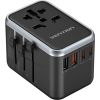 Vention FJFB0 GaN 2xUSB-C 2xUSB-A Universal Travel Adapter 65W (black)