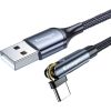 USB-A 3in1 cable, Essager, EXCCXT-WX0G, USB-C/Lightning/Micro, 15W, 1m (grey)