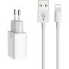 Dual USB charger Mcdodo CH-6720 (EU) Lightning 1m Travel set (white)
