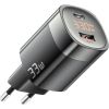 Wall charger, Essager, ECTCA-LYB01-Z, GaN, USB-A, USB-C, 33W (black)