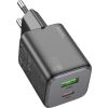 Charger Hoco N41 20W GaN USB-A/USB-C black
