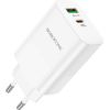 Сетевая зарядка Borofone BN10 65W GaN USB-C/USB-A белая