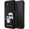 Karl Lagerfeld PU Saffiano Karl and Choupette NFT Чехол для iPhone 11 черный