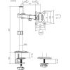 MACLEAN LCD MONITOR DESK MOUNT MC-572N