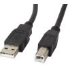 RoGer USB 2.0 A-plug AM-BM Printera vads 1m / melns