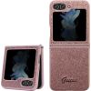Guess GUHCZF5HGGSHP F731 Z Flip5 różowy|pink hardcase Glitter Script