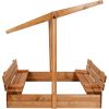 Koka smilšu kaste Springos SBX120RSET 120x120cm