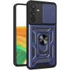 Hurtel -  Hybrid Armor Camshield case for Samsung Galaxy A14 armored case with camera cover blue