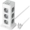 Tessan TS-TPS04-DE power strip (white)