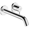 Hansgrohe izlietnes maisītāja Tecturis S virsapmetuma daļa, 2MC, no sienas, iztece 225 mm, hroms