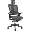 Task chair WAU with wide backrest, grey