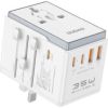 Dudao   Dudao A35Pro 35W EU / UK / AUS / US / JP travel adapter 3x USB-C 2x USB-A - white