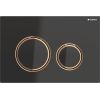 Geberit Sigma 21 Dual Flush Actuator with Zinc Frame in Red Gold