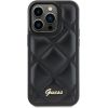 Guess GUHCS23FEPSQSQSK Samsung S23 FE S711 melns cietais futrālis Stepēts metāla logotips