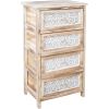 Chest of drawers KASEKE with 4-storage units 40x29x73cm, natural