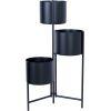 Flowerstand DEIA TRIO  23x22,5xH75,5cm, black