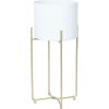 Flowerstand DEIA WHITE M  21,5x20,5xH47cm, white/golden