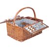 Picnic basket for 4 people, 46x33xH22/40cm