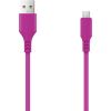Setty cable USB- microUSB 1,0 m 2A magenta