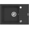 Black sink set with flexi faucet - MAIDSINKS BALI sink (62x44) 1B1D black + Flessi Black Edition faucet