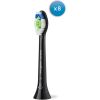 Philips Sonicare Optimal White birstes uzgaļi (8gab.), melns - HX6068/88