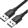Кабель USB 2.0 M-M UGREEN US102, 0,5 м (черный)