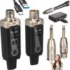 Light4me DNA WXLR1 bezprzewodowy system transmisji audio UHF USB-C +48V Phantom 2x adapter XLR/jack 6,35 mm zestaw