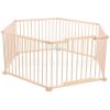 Wooden Playpen Hexagon Art.30298 Koka Manēža no 6 elementiem