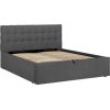 Bed LEENA 160x200cm, grey