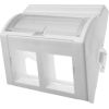 A-lan Adapter 45x45 2xRJ45 (wypukły kątowy) ALANTEC