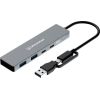 HUB USB Graugear 10Gbps 4x USB 3.2, 2x Type-C und 2x Type-A