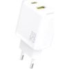 Dudao   A26T GaN 25W USB-A, USB-C Charger - White