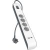 BELKIN POWER STRIP 525J, 4X SCHUKO, 2X USB-A, 2M