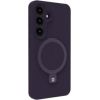 Evelatus Samsung  Galaxy S25 Premium Magnetic with Stand Soft Touch Silicone Case Purple