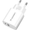 Wozinsky   Wozinsky WGWCW USB-A USB-C 20W wall charger - white