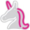 Manta SNL101WH Style Neon Lights Unicorn white-pink