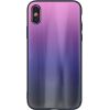 iLike Apple  iPhone XR Aurora Glass case Pink-Black
