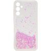 iLike Samsung  Galaxy A55 Silicone Case Water Glitter Light Pink