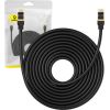 Tīkla kabelis Cat.8 Baseus Ethernet RJ45, 40 Gbps, 10 m (melns)