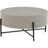 Coffee table ASHER D80xH40cm, grey