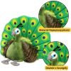 Leantoys Maskotka Pluszowa Przytulanka Elegancki Paw Zielony 30cm