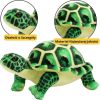 Leantoys Maskotka Pluszowa Żółw Przytulanka Pluszak Zielony 25cm