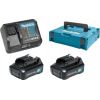 Zestaw elektronarzędzi Makita MAKITA ZESTAW ZASILAJĄCY 12V 2x1,5Ah (BL1016x2+DC10SB) MAKPAC