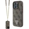 Guess Leather Metal Logo Strass Crossbody Case Чехол для Apple iPhone 16 Pro Max