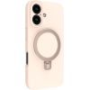 Evelatus Apple  iPhone 16 Premium Magsafe with Stand Soft Touch Silicone Case Pink Sand
