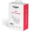 Зарядное устройство Fusion Energy 2 x USB-C | USB-A | 67 Вт | 3A белое (совместимо с Macbook | Dell | HP | ASUS)